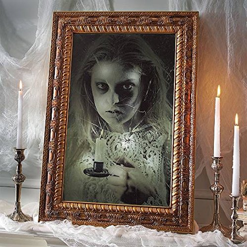 Animated Sounds Ghostly Girl In Mirror Haunted House Indoor HALLOWEEN